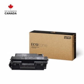 Réusinée HP 80A (CF280A). Cartouche de toner MICR. Noir. Ecotone