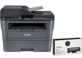 Brother DCP-L2550DW Imprimante Multifonction - Laser - Noir sur Blanc + 1 cartouche (COMBO)
