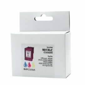 Remanufactured HP 901XL (CC656AN). Color Ink Cartridge High Yield. EcoInk