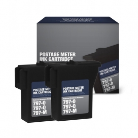Pitney Bowes 797-0. Compatible Ink Cartridge For Postage Meters (Dual Pack)