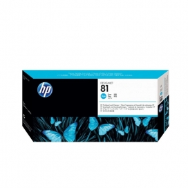 HP 81 (C4951A). Cyan dye Printhead and Cleaner