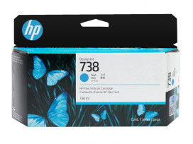 HP 738 (498N5A) - Cyan DesignJet Ink 130ml