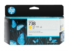 HP 738 (498N7A) - Yellow DesignJet Ink 130ml