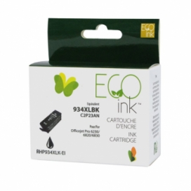 Remanufactured HP 934XL (C2P23AN). Black ink Cartridge High Yield. EcoInk