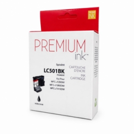 Brother LC501BK. Compatible Black Ink Cartridge. Premium Ink