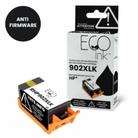Remanufactured HP 902XL (T6M14AN). Black ink Cartridge High Yield. EcoInk