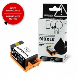 Remanufactured HP 910XL (3YL65AN). Black ink Cartridge High Yield. EcoInk