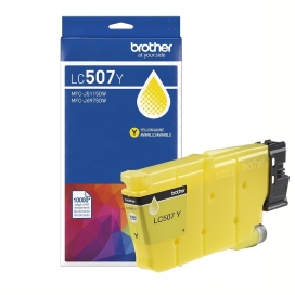 Brother LC507Y. Original Ultra High Yield Jaune Ink Cartridge
