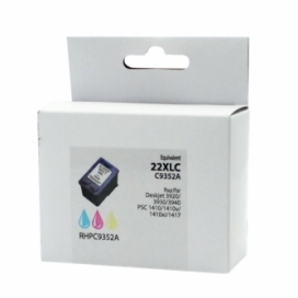 Remanufactured HP 22 (C9352A). Color Ink Cartridge. Premium Ink
