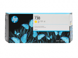 HP 738 (676M8A) - Yellow DesignJet Ink 300ml