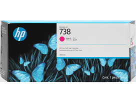 HP 738 (676M7A) - Magenta DesignJet Ink 300ml