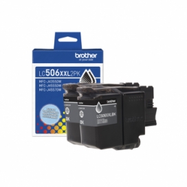 Brother LC506XXL2PKS. Original Twin Pack Super High Yield Black Ink Cartridges