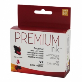 Brother LC105M. Compatible Magenta Ink Cartridge. Premium Ink