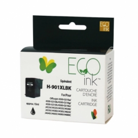 Remanufactured HP 901XL (CC654AN). Black ink Cartridge High Yield. Premium Ink
