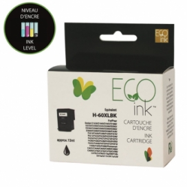 Remanufactured HP 60XL (CC641WN). Black ink Cartridge High Yield. Premium Ink