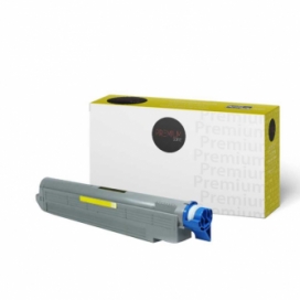 Okidata 43459301. Compatible Yellow Toner Cartridge. Premium Tone