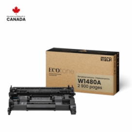 Remanufactured HP 148A (W1480A). Black MICR Toner Cartridge. Ecotone