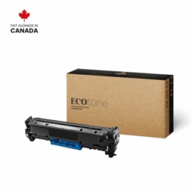 Remanufactured HP 304A (CC531A). Cyan Toner Cartridge. Ecotone