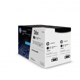 Original HP 26X (CF226X). Black Toner Cartridge High Yield. Dual Pack