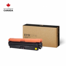 Remanufactured HP 651A (CE342A). Yellow Toner Cartridge. Ecotone