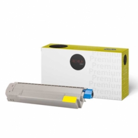 Okidata 44059109. Compatible Yellow Toner Cartridge. Premium Tone