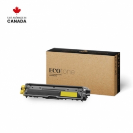 Brother TN225Y. Remanufactured Yellow Toner Cartridge High Yield. Ecotone