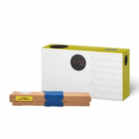 Okidata 46508701. Compatible Yellow Toner Cartridge. Premium Tone
