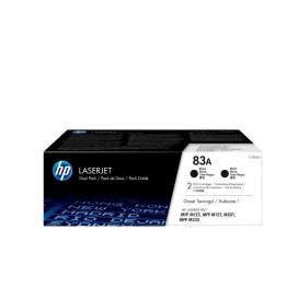 Original HP 83A (CF283AD). 2-pack Black Toner Cartridges