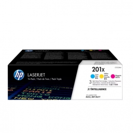 Originale HP 201X (CF253XM). 3-pack High Yield Cyan Magenta Yellow Toner Cartridges