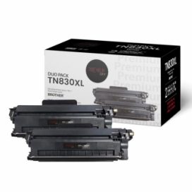 Brother TN830XL2. Compatible Black Toner Cartridge High Yield. Value Pack (2)