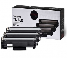 Brother TN760 - 3 pack bundle