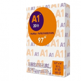 A1 Premium Printer Paper, Letter, 8.5 in. x 11 in., 97 Bright, 20 lb (500 Sheets)