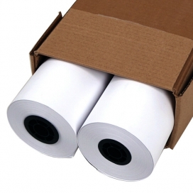 Papier grand format - 20 Lb bond - 36po X 300pi - Mandarin de 2po. (2 rouleaux par boîte)
