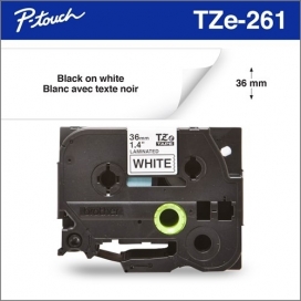 Brother™ TZe261 Black / White 36mm