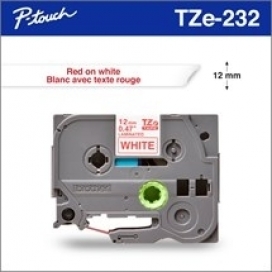 Brother™ TZe232 Rouge / Blanc 12mm