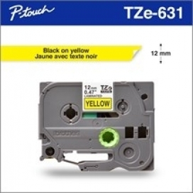 Brother™ TZe631 Noir / Jaune 12mm