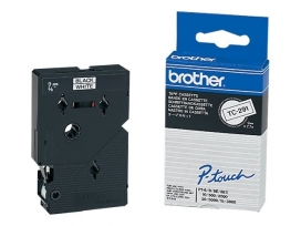 Brother™ TC291 - Ruban pour étiqueteuses 9 mm, noir sur blanc