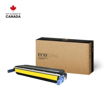 Remanufactured HP 502A (Q6472A). Yellow Toner Cartridge. Ecotone
