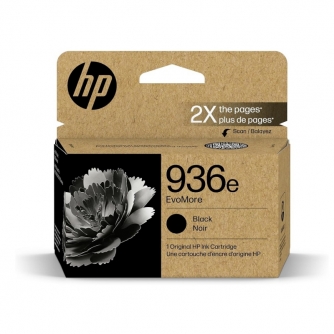 Original HP 936e (4S6V6LN). Cartouche d'encre EvoMore rendement élevé. Noir