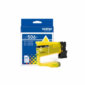 Brother LC506Y. Cartouche originale. Jaune