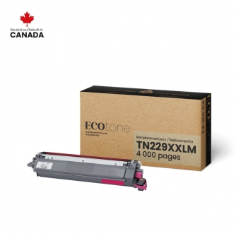 Brother TN229XXLM. Cartouche de toner réusinée. Rendement extra élevé. Magenta Ecotone