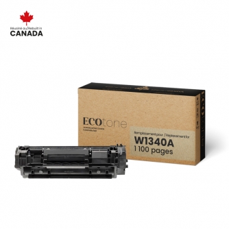 Réusinée HP W1340A. Cartouche de toner (sans indicateur de niveau). Noir Ecotone