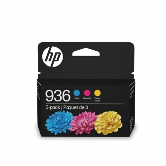 Original HP 936 (6C3Z3LN). Combo Cartouches d'encre EvoMore  (Cyan - Magenta - Jaune)