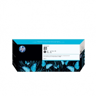 HP 81 (C4930A). Cartouche d'encre originale 680ml. Noir