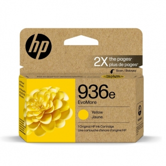 Original HP 936e (4S6V5LN). EvoMore Yellow Ink Cartridge High Yield