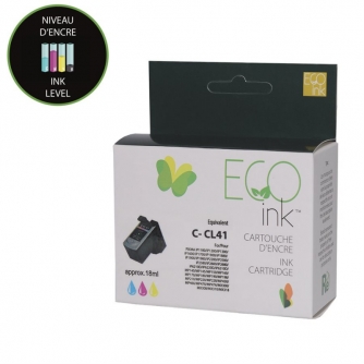 Canon CL-41 (0617B002). Cartouche réusinée. Couleur. EcoInk