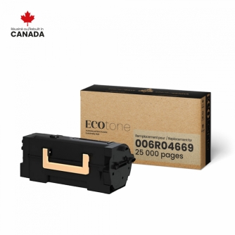 Xerox 006R04669. Cartouche de toner réusinée. Rendement élevé. Noir Ecotone