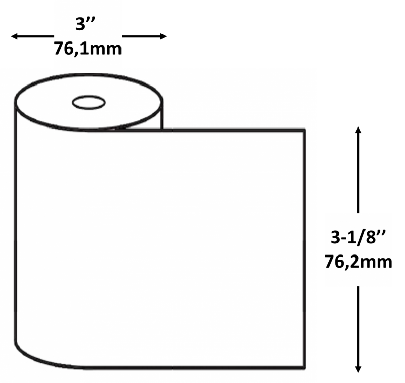 Rouleaux de papier thermique, 3-1/8 x 200' 313TST